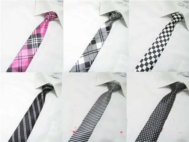 

HOT 50PCS 2012 new fashion Korean male and female performances print skinny tie casual tie a small collar