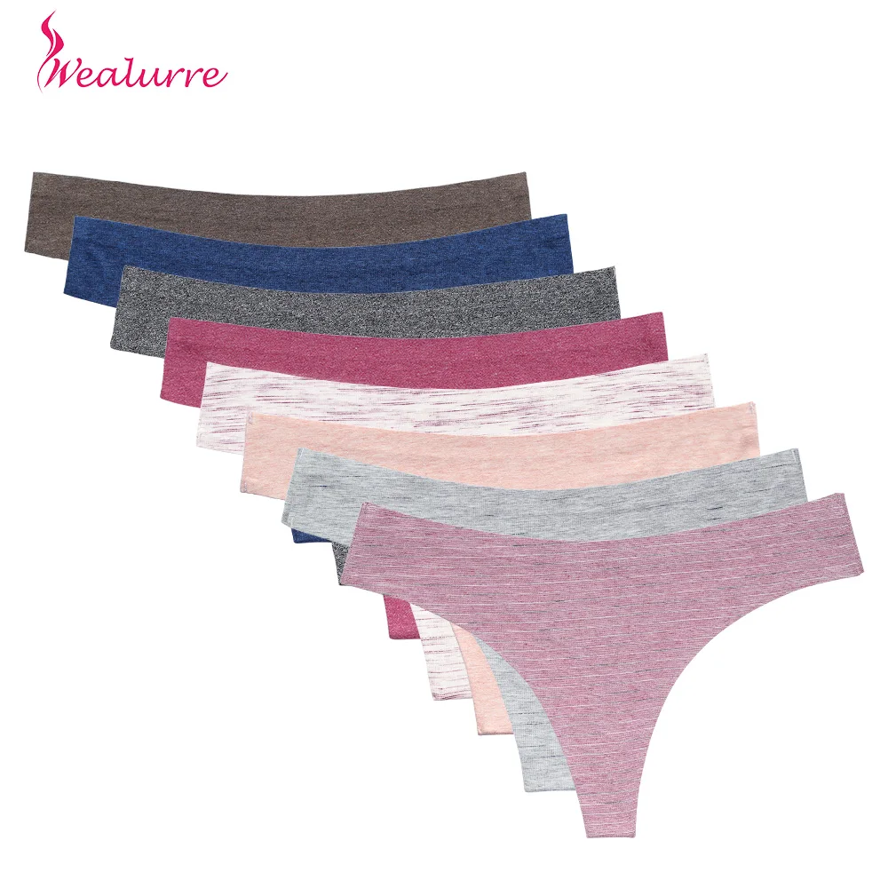 

Colored Cotton Panties Briefs for Women Sexy Thongs Women's Seamless Underpants Breathable Underwear Female Calcinha Lingerie