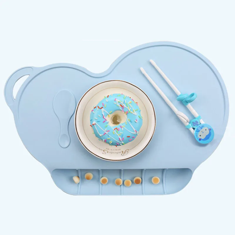 

ONEUP baby Silicone Placemat for table Anti-slip Waterproof Heat-resistant kids Table mat bowl plate Dishes BPA Free Coaster Mat
