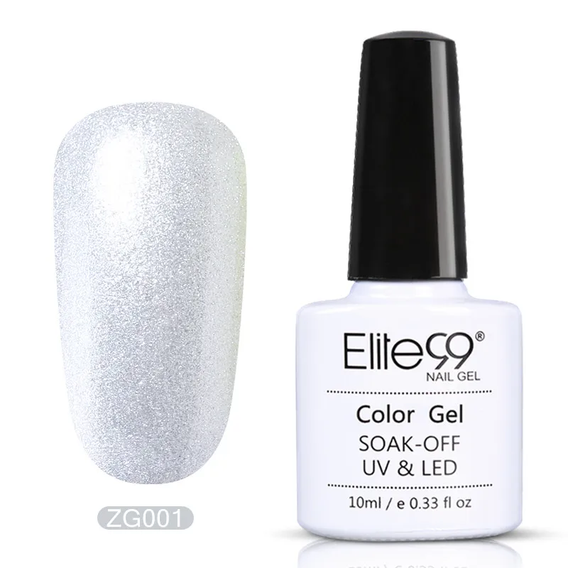 Гель лак для ногтей Elite99 блестящий УФ гель дизайна 10 мл|elite99 glitter|gel nail polish blingnail bling |
