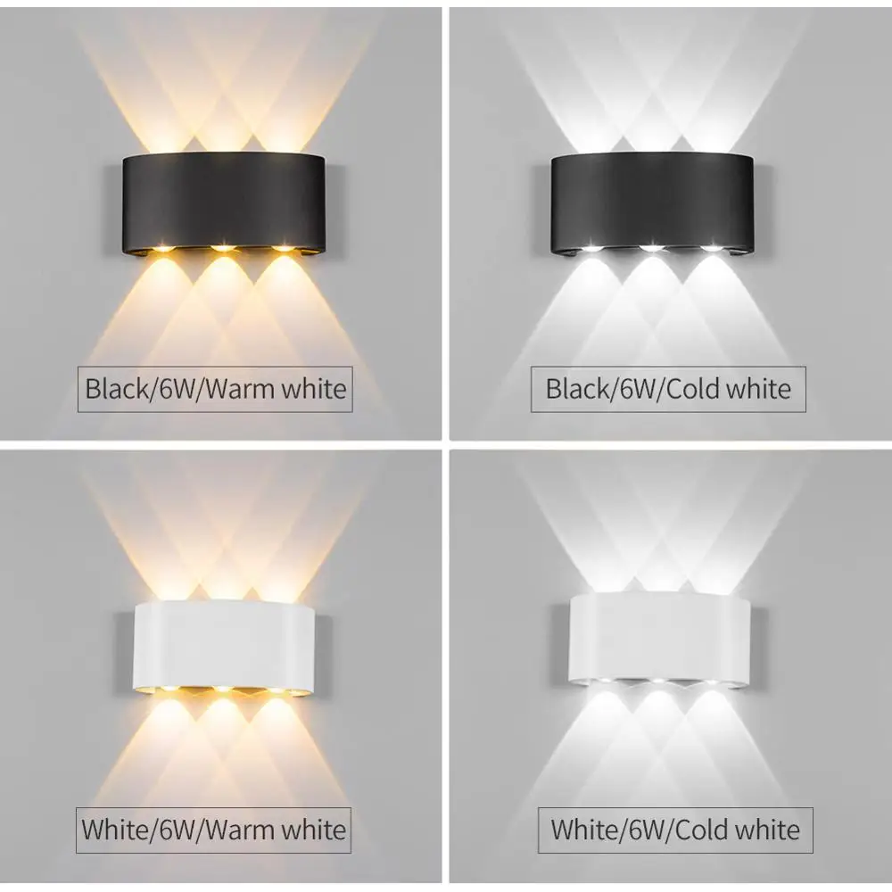 Modern Led Wall Lamp 2W 4W 6W Wall Sconces Indoor Stair Light Fixture Bedside Loft Living Room Up D - 32916320682