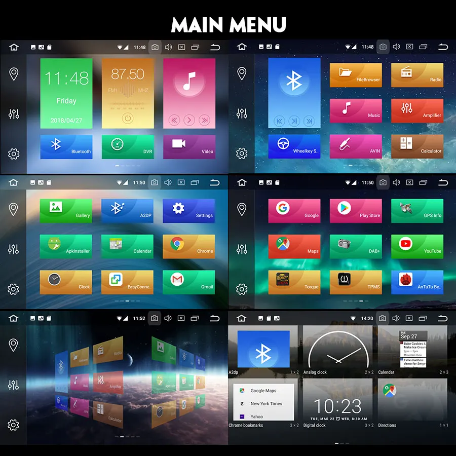 Flash Deal Erisin ES7431FB 7" Android 8.0 Octa core 4G RAM Car DVD GPS Radio DVR DAB+ DVD for Frod Transit Focus Fiesta Kuga 4