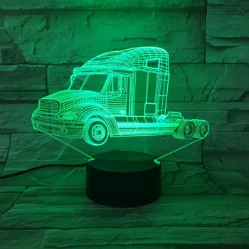 

Heavy Trucks 3D Night Light Car Lamp USB 7 Colors Changing Touch Switch LED Indoor Bedroom Lamp Party decor Lamp Kid Day Gifts