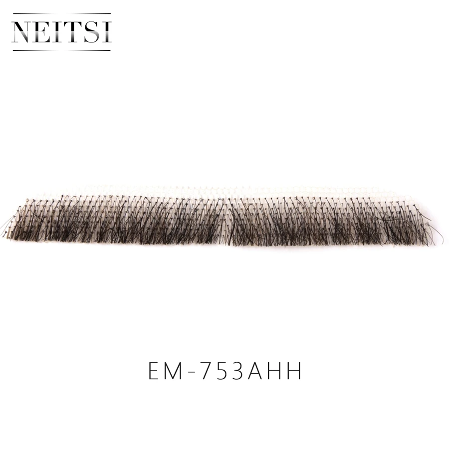 Neitsi 1Pcs Mustache Handmade Human Hair Fake Beard EM-753AHH