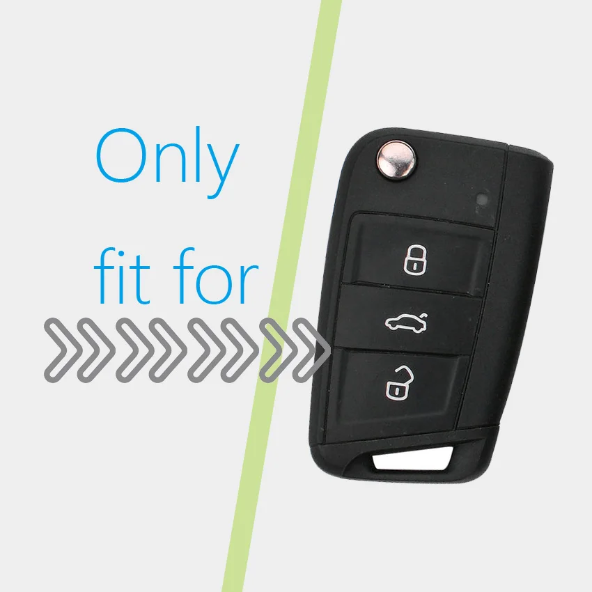 Soft Car Key Case Cover For Volkswagen VW Golf 7 MK7 New Golf 8 MK8 R Tiguan MK2 For Skoda Octavia A7 For SEAT Leon Ibiza Ateca
