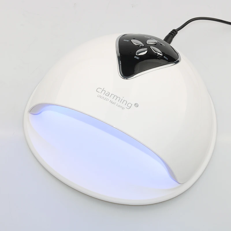 Солнце Очаровательная 2 48 w uv led лампа для ногтей Светодиодная сушки геля Сушилка 24