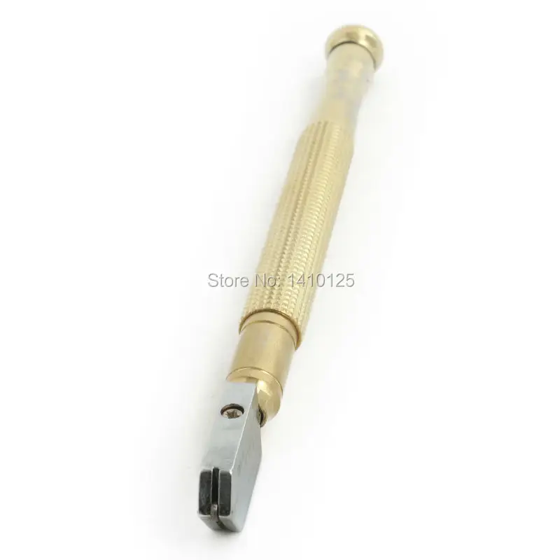 Oil Filled Tungsten Carbide Glass Cutter Tools Cutting Wheel Golden with Metal Handle 2