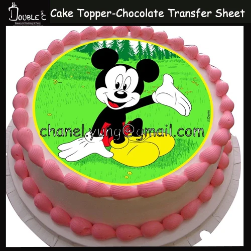 50pcs 8 inch micky cake topper chocolate transfer sheet diy chocolate mold chocolate printed 50pcs 8 inch micky cake topper chocolate transfer sheet diy chocolate mold chocolate printed