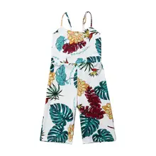 Imcute/игровой костюм на помочах для маленьких девочек; комбинезоны с цветочным рисунком; Детский комбинезон; летняя одежда для детей