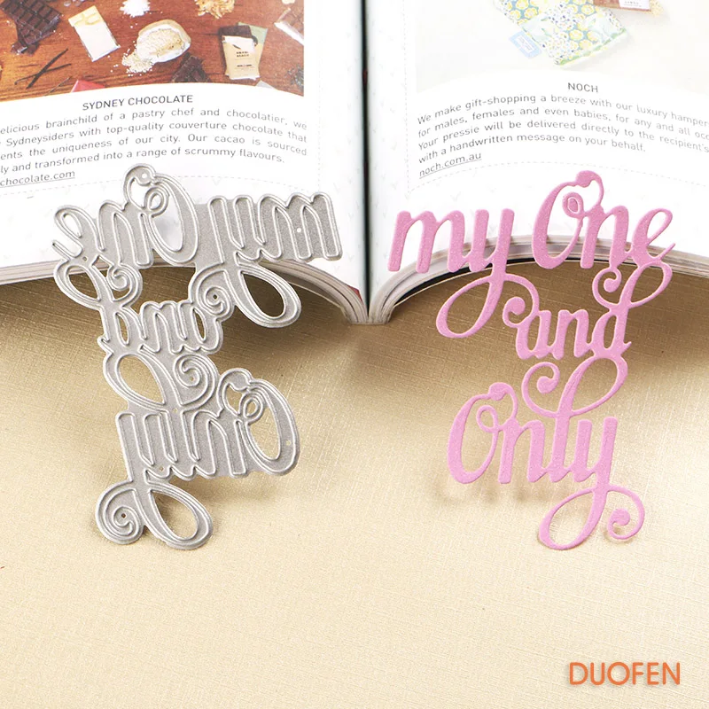 

DUOFEN METAL CUTTING DIES 040183 1pc my one and only cutout lace hollow embossing stencil DIY Scrapbook Paper Album 2018 new