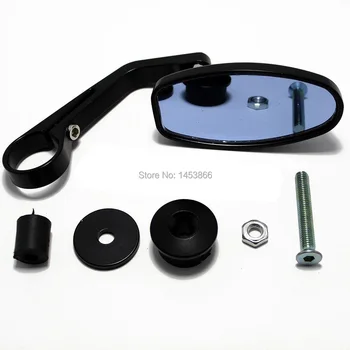 

evomosa Moto Motorcycle Motorbike Scooters 7/8 Aluminum Side Rear View Mirror Motorcycle Bar End Rearview Mirror One Piece