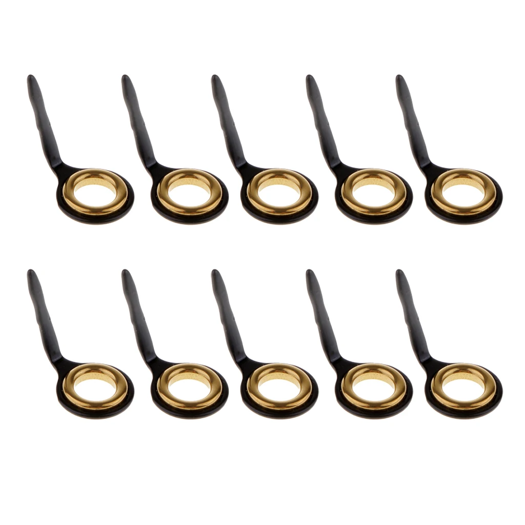 10pcs Fishing Rod Guides Single Leg Fishing Rod Parts Line Ring Rod Building