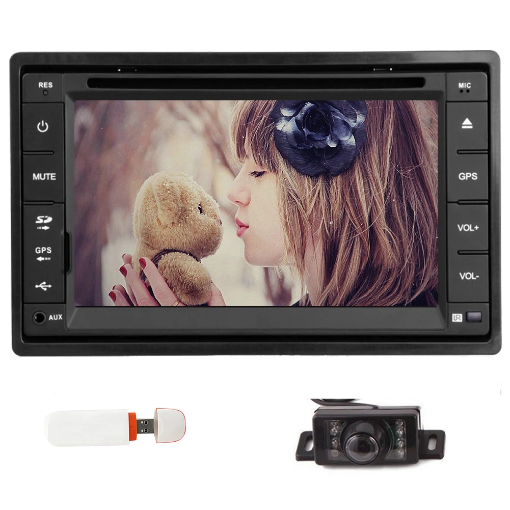 Sale Music DVD Player 6.2" Movie GPS Radio MP3 Car Stereo Autoradio Accessory Sub Video 2 din RDS Head Unit Map+CAM+3G 11