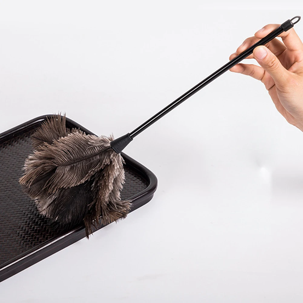Window Feather Duster Cleaning Tool Cleaner Soft Household Furniturer Office Faux Feather Long Handle Brush House Dedusting Home