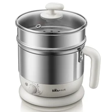 220 В бытовой Электрический Мульти Плита автоматический 1.2L многофункциональный электрический горячий горшок Плита с пароваркой Портативный ВОК