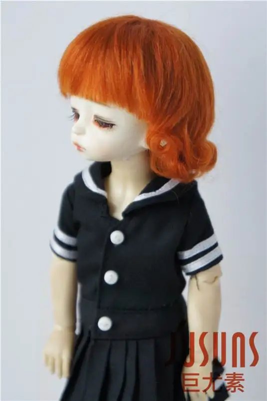 JD268 1/6 YOSD 100% парики из мохера для кукол 6-7 дюймов с короткими и Курчавый BJD парик мохеровая кукла аксессуары