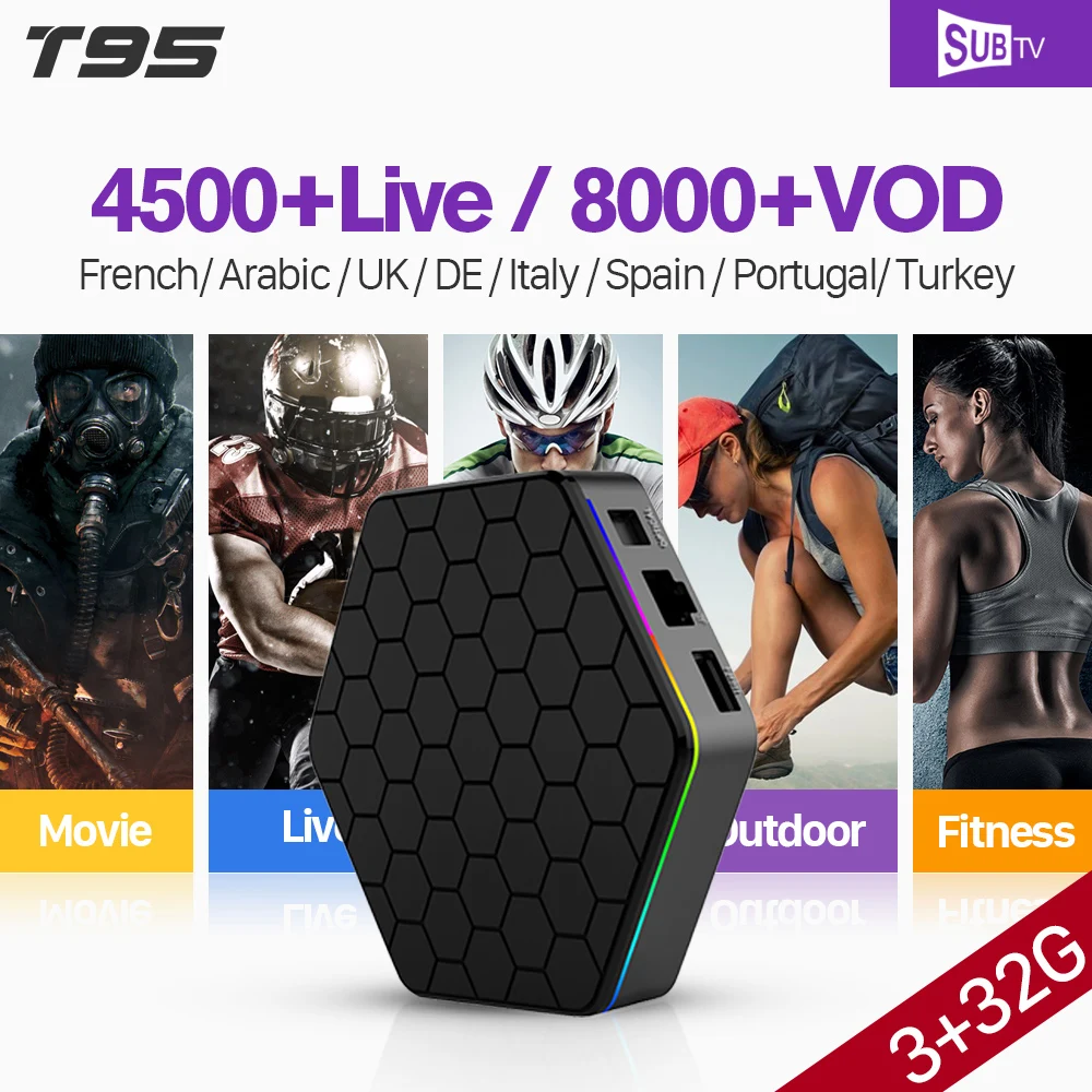 

T95Z PLUS Smart TV Box Android 7.1 3G 32G IPTV 1 Year SUBTV IUDTV QHDTV Code IPTV Europe Spain French Italy Arabic Iptv Top Box