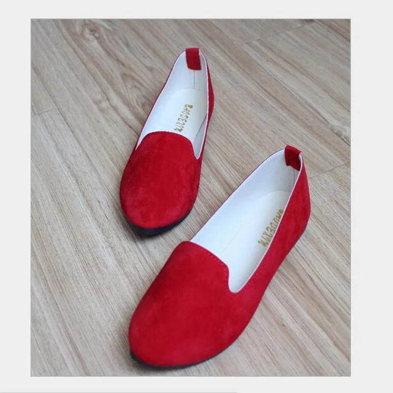 2023 spring autumn women's shoes flat shoes sweet multi-color working shoes foreign trade 43 large size women's black shoes