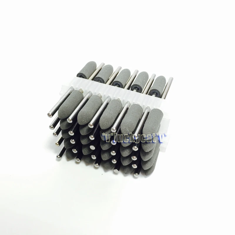 

50pcs Dental SILICONE Polishers Polishing Burs 2.35mm Grey