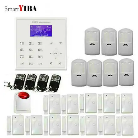 

SmartYIBA Home House Security SMS Call Android App Control WIFI GSM Alarm Host Wireless Home Security Intruder Alarm System