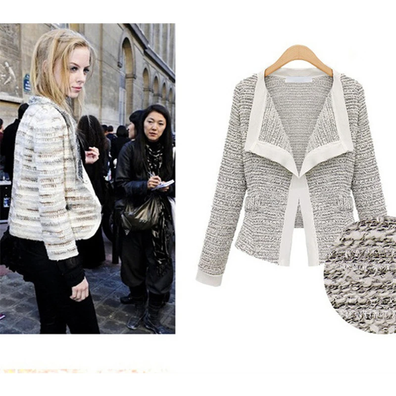 Women-Jacket-Blazer-2017-Spring-Autumn-Slim-Elegant-Knitting-Cardigan-Gray-Womens-Blazer-Women-s-blazer
