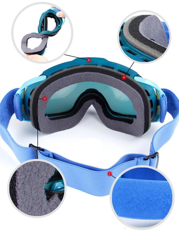 ski goggles one layers UV400 anti-fog big ski mask glasses skiing men women snow Adult snowboard goggles Skiing Eyewear