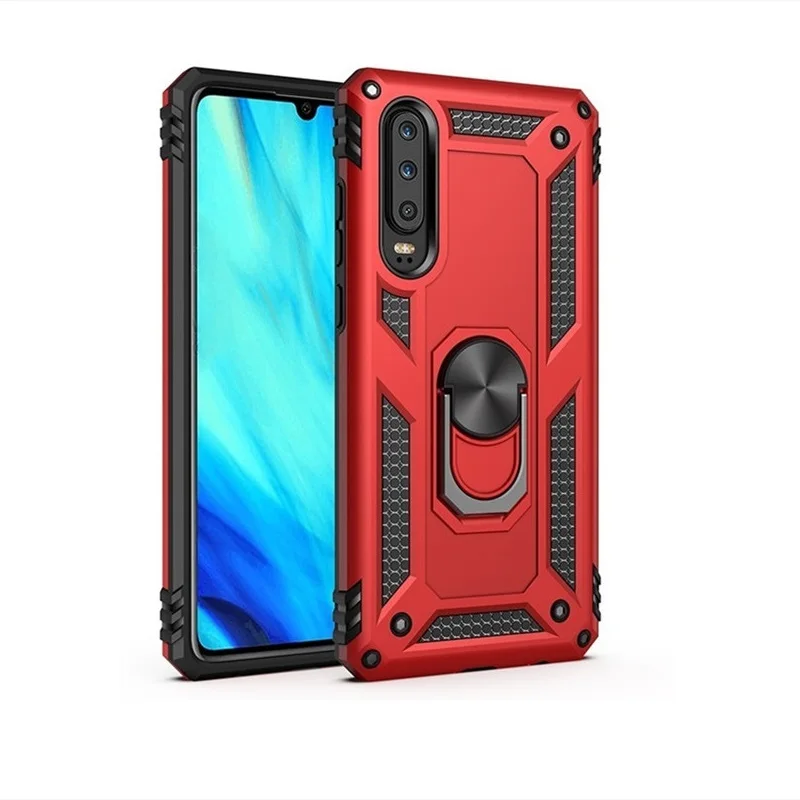 Чехол для телефона huawei P30 Pro P Smart Nova 4e ударопрочный чехол с подставкой для huawei P20 Lite P30 Lite чехол для телефона - Цвет: Red Phone Case