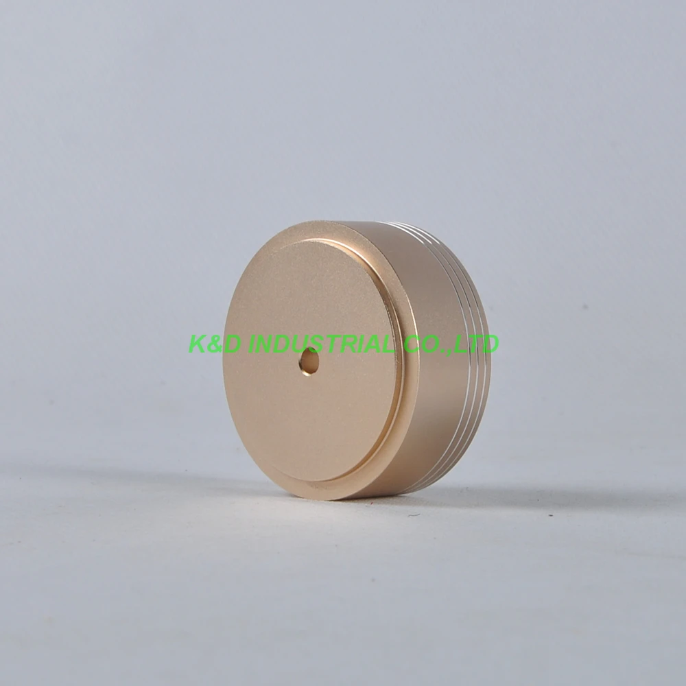 Beli 1 PC 49X22 Mm Emas Aluminium Kaki HI FI Pad Chassis DIY Headphone Amplifier Tabung CD Speaker