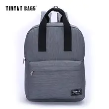 TINYAT Men Canvas Casual School Bags Backpack Male Computer Laptop Student Backpack Teenagers Leisure Travel Bag