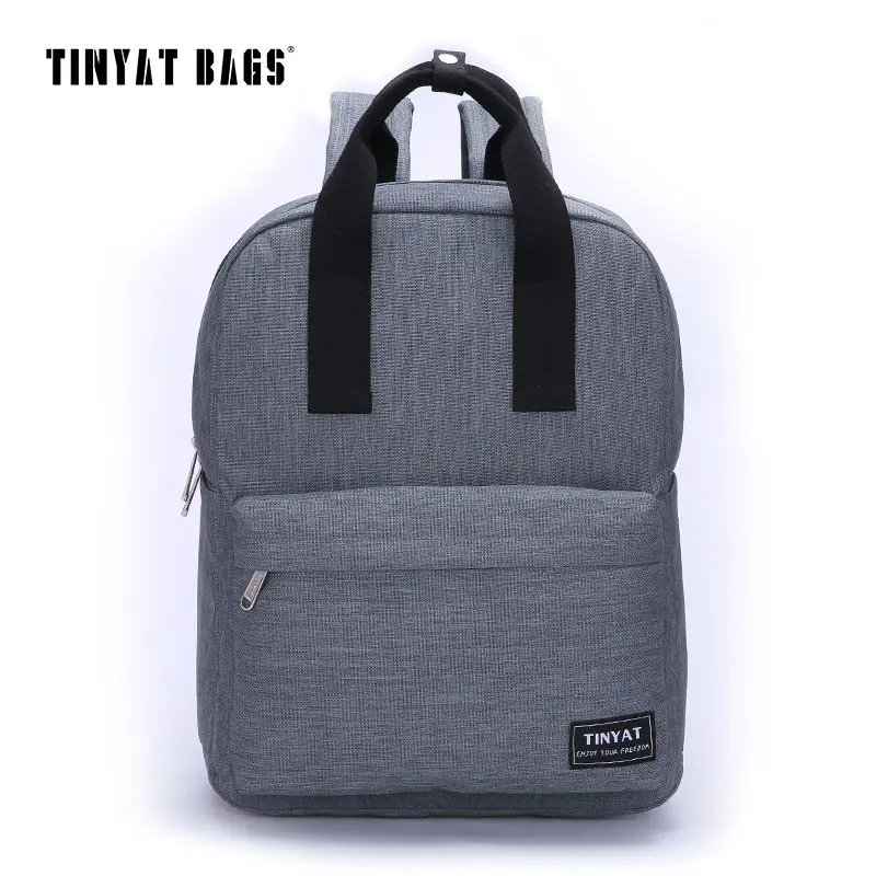 TINYAT Men Canvas Casual School Bags font b Backpack b font Male Computer font b Laptop