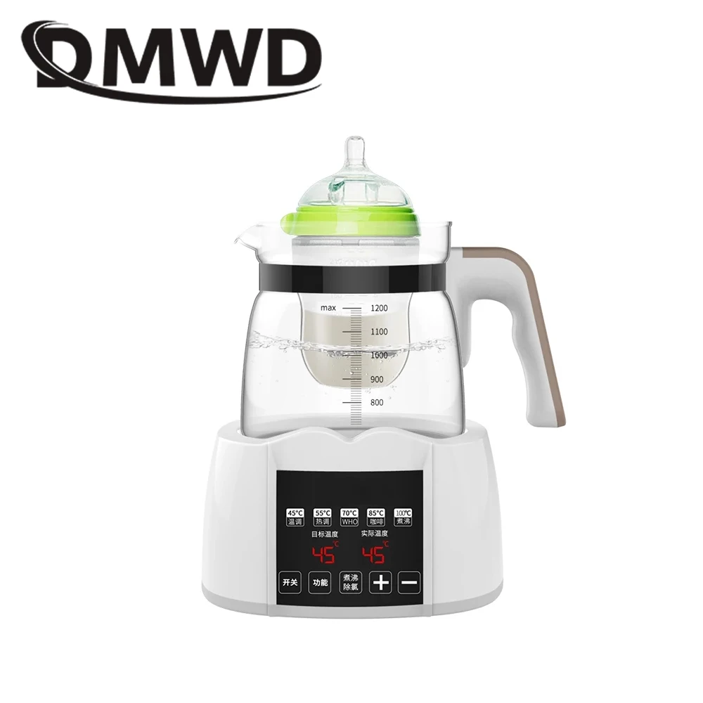 DMWD Milk Bottles Heater sterilizer Baby Feeding Bottle Warmer Thermal