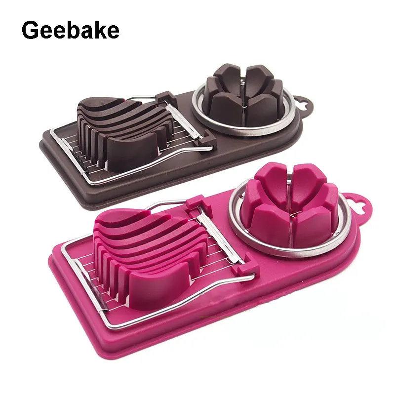 

Geebake Kitchen Practical Creative Gadgets Multifunctional Fancy Egg Cutting Device