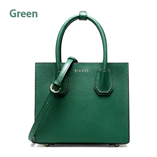 EIMORE, новая дизайнерская сумка, женские сумки из натуральной кожи, известный бренд, женские сумки через плечо, высокое качество, женские сумки, роскошные - Цвет: green
