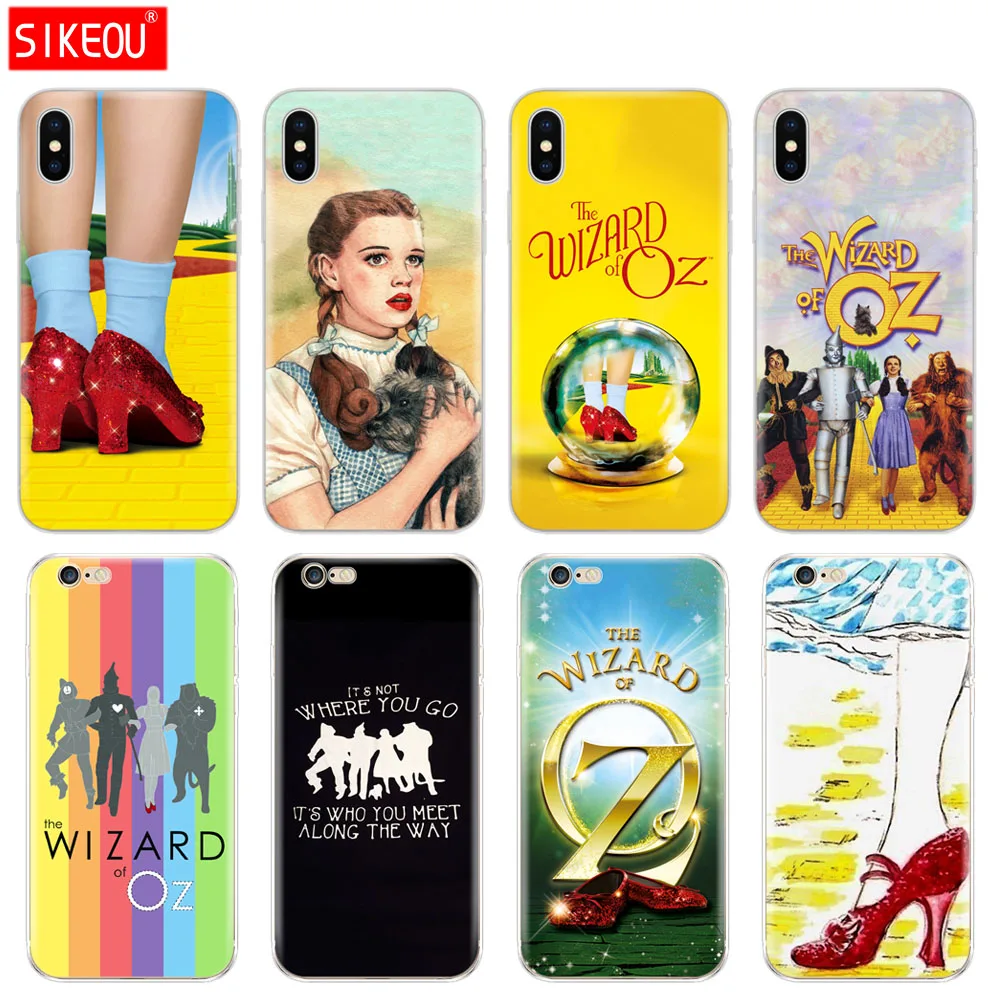 

Silicone Cover Phone Case For Iphone 6 X 8 7 6s 5 5s SE Plus 10 XR XS Max Case The Wizard of OZ fairy tale