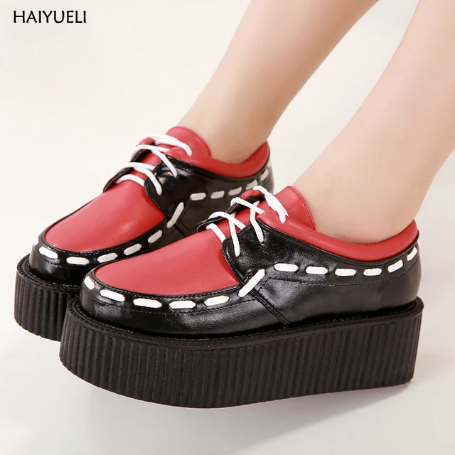 Women'S Weaving And Lace Up Platform Shoes Women'S Weaving And Lace Up Platform Shoes