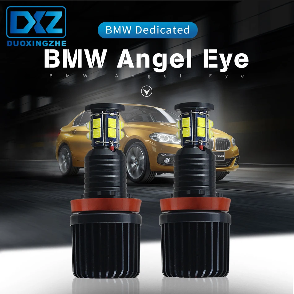 DXZ 2 шт. для BMW 120W Всего H8 CREE светодиодный ангельские глазки Halo кольцевые лампы