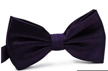 Новое поступление шелк многоцветный с подарочной коробкой 24 цвета мужской галстук-бабочка модные свадебные платья аксессуары - Цвет: J1014 dark purple