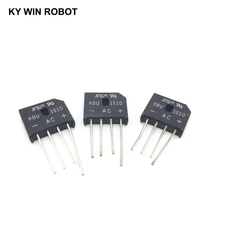 

5PCS 15A 1000V DIP-4 diode bridge rectifier KBU1510