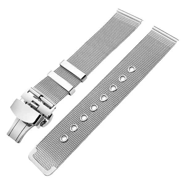Elementair negatief begin 20mm 22mm Stainless Steel Watchband +tool For Omega Maurice Lacroix Oris  Rado Watch Band Butterfly Clasp Strap Milanese Bracelet - Watchbands -  AliExpress