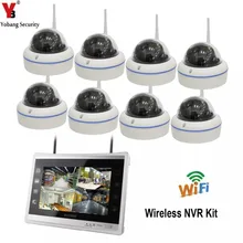 Yobangбезопасности 11 дюймов монитор 8CH 960 P беспроводной wifi NVR комплект водонепроницаемая система наблюдения открытый wifi ip-видеокамера система