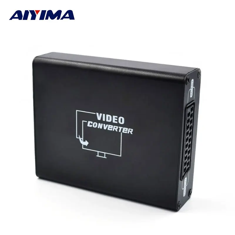 

AIYIMA Transmitter Adapter Audio Extractor HDMI TO SCART 1080P HDMI HD Converter For HDTV TV PS3 Computer PC VCR NTSC