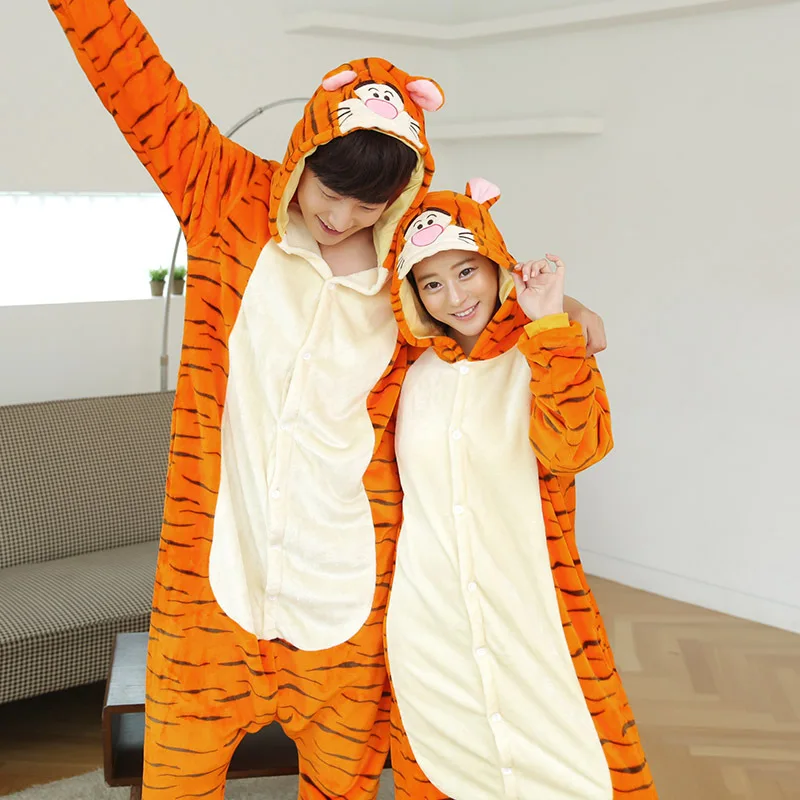 

2019 Halloween Cosplay Women Pajamas hooded home wear animals Pajama set nightclothes Christmas panda Pijama flannel pajamas