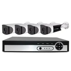 IEEE802.3af/at 48 В 4 канала PoE Комплект Системы Скрытого видеонаблюдения POE Камера CCTV Системы 4 шт. 4.0mp POE IP Камера + 1 шт. 4ch 4 К PoE NVR