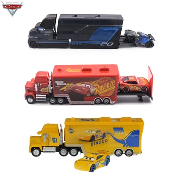 Disney Pixar Cars 2 3 Metal Diecast Car Toys Lightning McQueen Jackson Storm Cruz Ramirez Mack Uncle Truck Model Children Gift 1