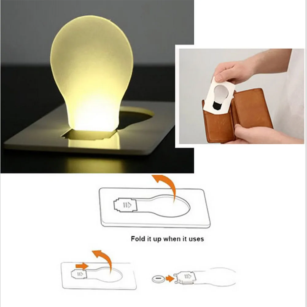 Portable Mini Led Card Light Pocket Night Lamp Battery Portable Mini Led Card Light Pocket Night Lamp Battery Ed Energy Saving Baby 12v In Lights From