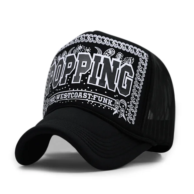 60 Colors Adult Summer Mesh Trucker Caps Men Hip hop Punk Rock Snapback Hat Women Curved Baseball Cap 4