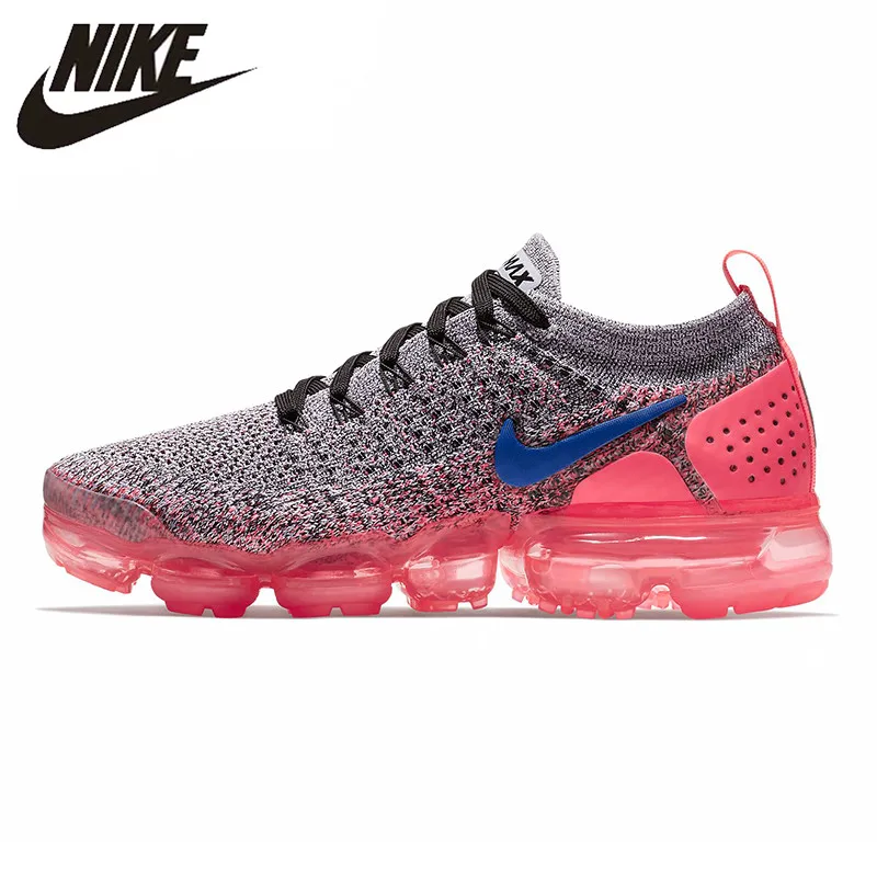 

Nike Air VaporMax Flyknit 2 Women's Running Shoes Pink, Non-slip Shock Absorption Breathable Lightweight 942843 104