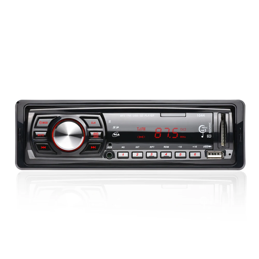 

1 Din Car Radio Player Auto Audio MP3 FM Radio Support USB AUX-IN SD Card Remote Control Music Player Time display