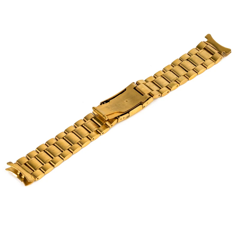 Stainless Steel Metal Strap Watch Band Unisex Bracelet Double Fold Deployment Clasp Watch Buckle18 20 22 24mm watch wrist band