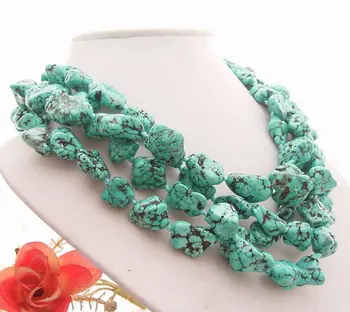 

Stunning! 20" 4Strands Green Necklace